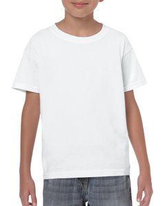 Gildan 5000B - T-SHIRT DE COTON POUR ENFANTS 8.8 oz Blanc