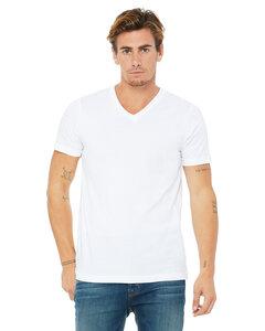 Bella B3005 - T-Shirt Delancey À Col En V Blanc