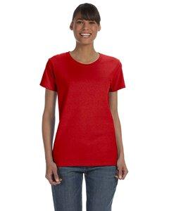Gildan 5000L - T-shirt Coupe Missy pour Femme Rouge