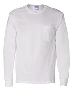 Gildan 2410 - T-shirt à manches longues pour homme Blanc