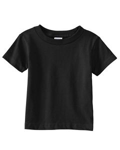 Rabbit Skins 3401 - T-shirt à manches longues en jersey pour bébé, 5,5 oz Noir
