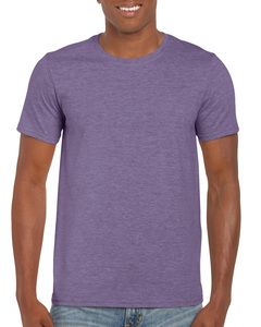 Gildan 64000 - T-Shirt Filé à l’Anneau Pour Homme Mauve Cendré