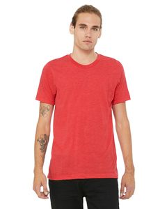 Bella+Canvas 3413C - t-shirt unisexe Triblend à manches courtes Red Triblend