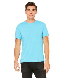 Bella+Canvas 3650 - t-shirt unisexe en poly-coton à manches courtes Bleu Néon