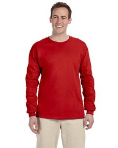Fruit of the Loom 4930 - T-shirt 100% Heavy cottonMD, 8,3 oz de MD à manches longues True Red