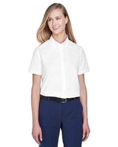 Ash City Core 365 78194 - Optimum Pour Femme Chemises En Twill Core 365™ À Manches Courtes Blanc