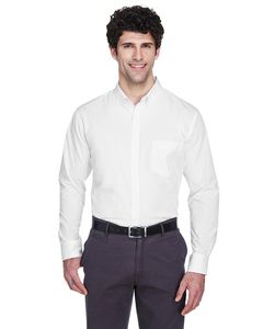 Ash City Core 365 88193 - Operate Pour Hommes Chemises En Twill Core 365™ À Manches Longues Blanc