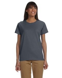 Gildan G200L -  T-shirt pour femme Ultra CottonMD, 6 oz de MD Gris Athlétique Foncé