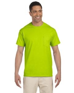 Gildan G230 - T-shirt avec poche Ultra CottonMD, 10 oz de MD (2300) Vert Sécurité