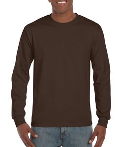 Gildan G240 - T-shirt à manches longues Ultra CottonMD, 10 oz de MD (2400) Chocolat Foncé