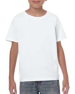 Gildan G500B - T-shirt pour enfant Heavy CottonMD, 8,9 oz de MD (5000B) Blanc