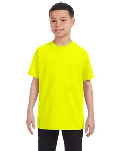 Gildan G500B - T-shirt pour enfant Heavy CottonMD, 8,9 oz de MD (5000B) Vert Sécurité