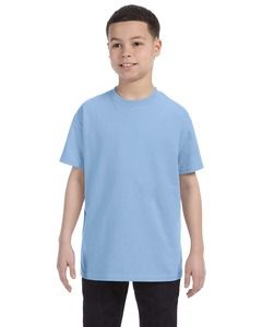 Gildan G500B - T-shirt pour enfant Heavy CottonMD, 8,9 oz de MD (5000B) Bleu ciel