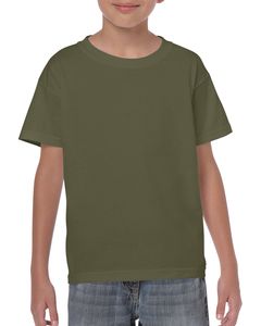 Gildan G500B - T-shirt pour enfant Heavy CottonMD, 8,9 oz de MD (5000B) Vert Militaire