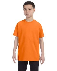 Gildan G500B - T-shirt pour enfant Heavy CottonMD, 8,9 oz de MD (5000B) Safety Orange