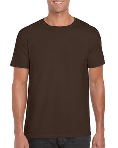 Gildan G640 - T-shirt SoftstyleMD, 7,5 oz de MD Chocolat Foncé