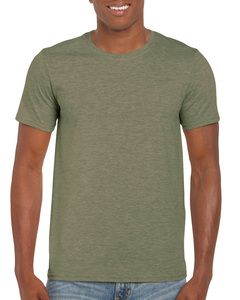 Gildan G640 - T-shirt SoftstyleMD, 7,5 oz de MD Heather Military Green