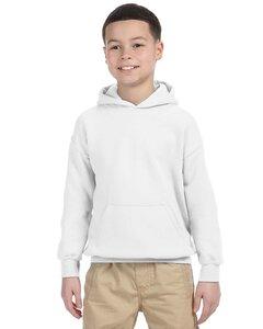 Gildan 18500B - Heavy Blend™ Youth Hooded Sweatshirt Blanc