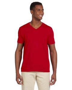 Gildan 64V00 - Softstyle V-Neck T-Shirt Rouge Cerise