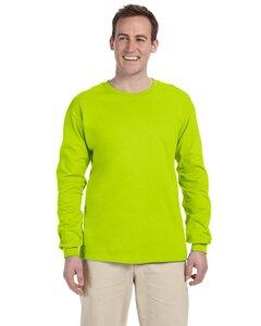 Gildan 2400 - Ultra Cotton™ Long Sleeve T-Shirt Vert Sécurité