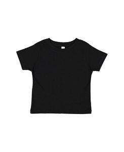 Rabbit Skins 3321 - Fine Jersey Toddler T-Shirt Noir