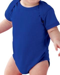 Rabbit Skins 4424 - Fine Jersey Infant Lap Shoulder Creeper Bleu Royal