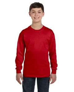 Gildan G540B - Heavy Cotton Youth 5.3 oz. Long-Sleeve T-Shirt Rouge