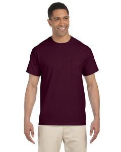 Gildan G230 - T-shirt avec poche Ultra CottonMD, 10 oz de MD (2300) Maroon