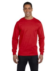 Gildan G840 - DryBlend® 5.5 oz., 50/50 Long-Sleeve T-Shirt Rouge