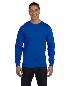 Gildan G840 - DryBlend® 5.5 oz., 50/50 Long-Sleeve T-Shirt Bleu Royal