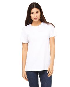 Bella+Canvas B6400 - Missy's Relaxed Jersey Short-Sleeve T-Shirt Blanc
