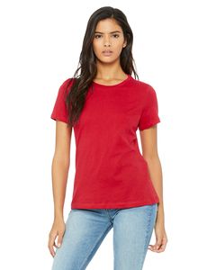 Bella+Canvas B6400 - Missy's Relaxed Jersey Short-Sleeve T-Shirt Rouge