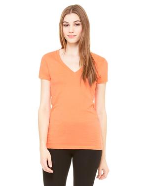 Bella+Canvas B6035 - Ladies Jersey Short-Sleeve Deep V-Neck T-Shirt