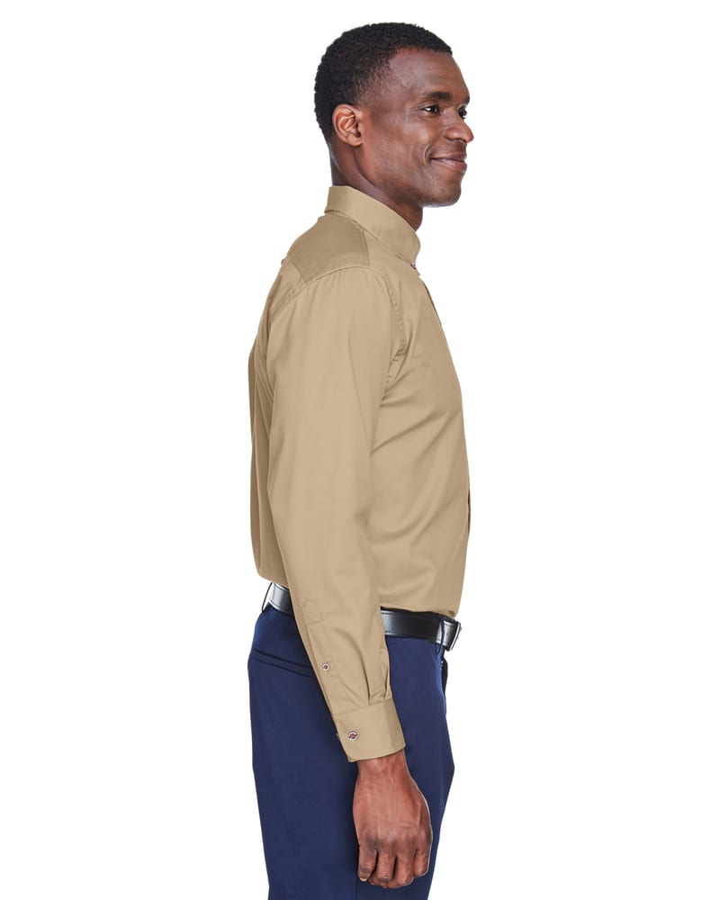 Harriton M500 - Men's Easy Blend Long-Sleeve Twill Shirt with Stain-Release