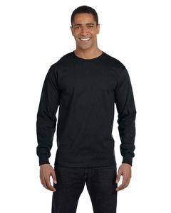 Gildan G840 - DryBlend® 5.5 oz., 50/50 Long-Sleeve T-Shirt Noir