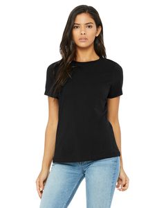 Bella+Canvas B6400 - Missy's Relaxed Jersey Short-Sleeve T-Shirt Noir