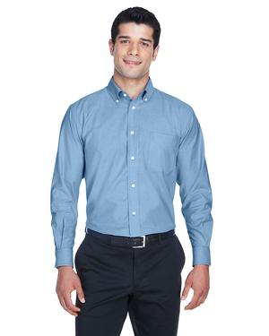 Harriton M600 - Mens Long-Sleeve Oxford with Stain-Release