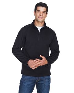 Devon & Jones DG792 - Men's Bristol Sweater Fleece Half-Zip Noir
