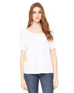 Bella+Canvas 8816 - Ladies Slouchy T-Shirt Blanc
