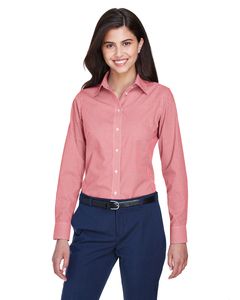 Devon & Jones D640W - Ladies Crown Collection Gingham Check