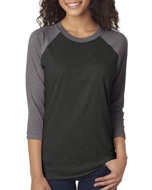 Next Level 6051 - Unisex Tri-Blend Three-Quarter Sleeve Raglan Tee