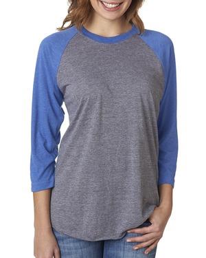 Next Level 6051 - Unisex Tri-Blend Three-Quarter Sleeve Raglan Tee