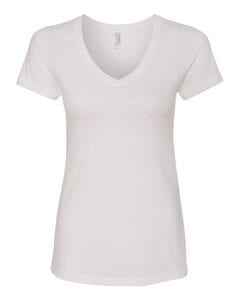 Next Level 6480 - Women's Sueded Short Sleeve V Blanc