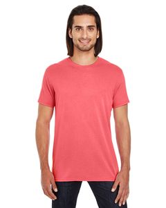 Threadfast 130A - Unisex Pigment Dye Short-Sleeve T-Shirt Rouge