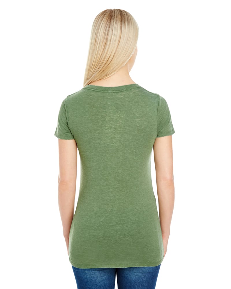 Threadfast 208B - Ladies Vintage Dye Short-Sleeve V-Neck T-Shirt