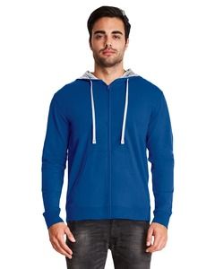Next Level 9601 - Adult French Terry Zip Hoody Royal/Heather Gray