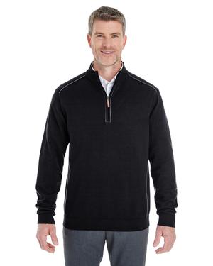 Devon & Jones DG478 - Mens Manchester Fully-Fashioned Half-Zip Sweater