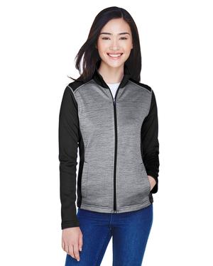 Devon & Jones DG796W - Ladies Newbury Colorblock Mélange Fleece Full-Zip