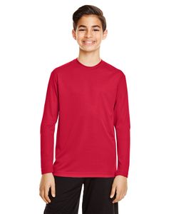 Team 365 TT11YL - Youth Zone Performance Long-Sleeve T-Shirt Rouge Sport