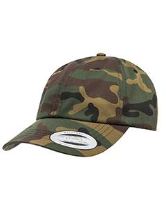 Yupoong 6245CM - Adult Low-Profile Cotton Twill Dad Cap Camo Vert